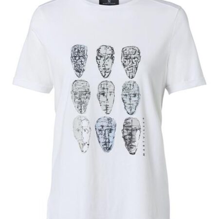Nine Head Art Tee Grijs