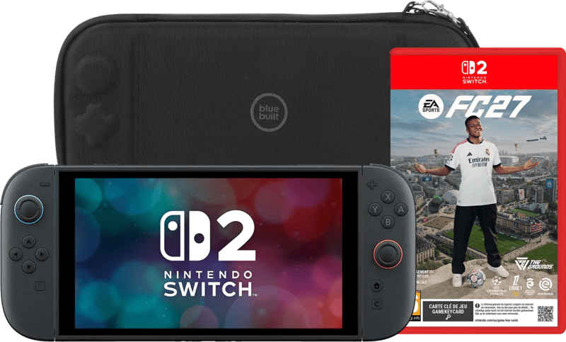 Nintendo Switch 2 + EA Sports FC 27 + BlueBuilt Beschermhoes