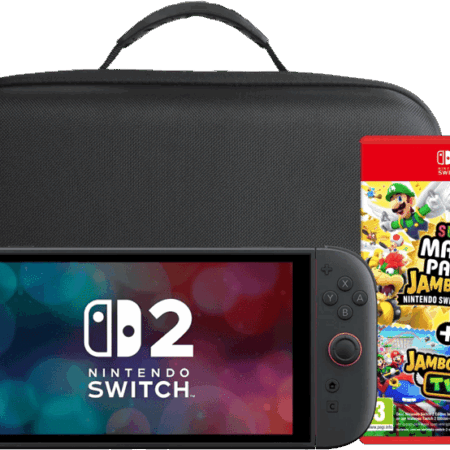 Nintendo Switch 2 + Super Mario Party Jamboree + BlueBuilt Travelcase XL