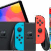 Nintendo Switch OLED Blauw/Rood + Super Mario Bros. Wonder