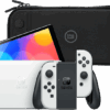 Nintendo Switch OLED Wit + BlueBuilt Beschermhoes