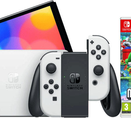 Nintendo Switch OLED Wit + Super Mario Bros. Wonder