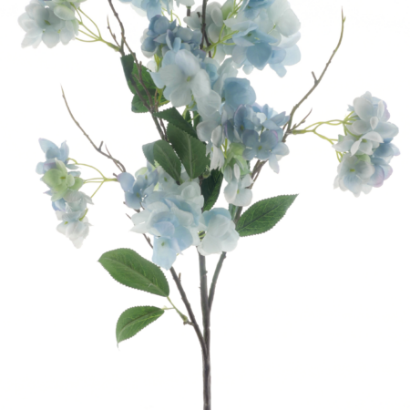 Wild hydrangea spray blue 90cm