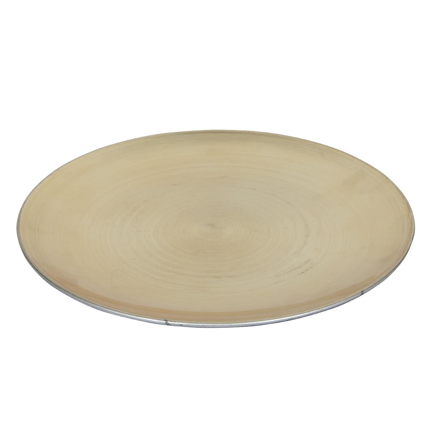 Onderbord metallic goud kunststof Ø25cm | Svenska Living