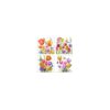 Onderzetters Tulp met vogels set a 4st | Merkloos