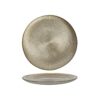Ontbijtbord glas Ø21x2cm mat goud | Svenska Living