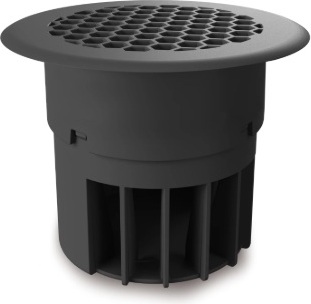 Ontluchting - Vloer 80mm - Zwart