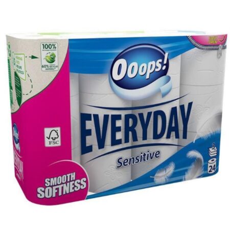 Ooops! Everyday Toiletpapier 3Laag 24Rol | Ooops