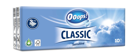 Ooops! Tissues sensitive 10x10pcs | Ooops!