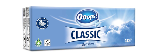Ooops! Tissues sensitive 10x10pcs | Ooops!