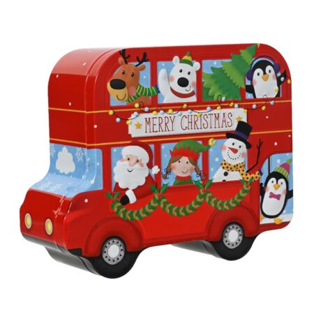Opbergblik kerst bus 19x15