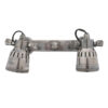 Opbouwspot Indigo Double Antiek Zilver