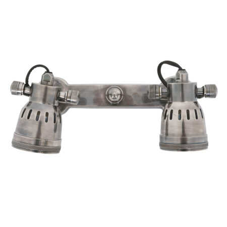 Opbouwspot Indigo Double Antiek Zilver