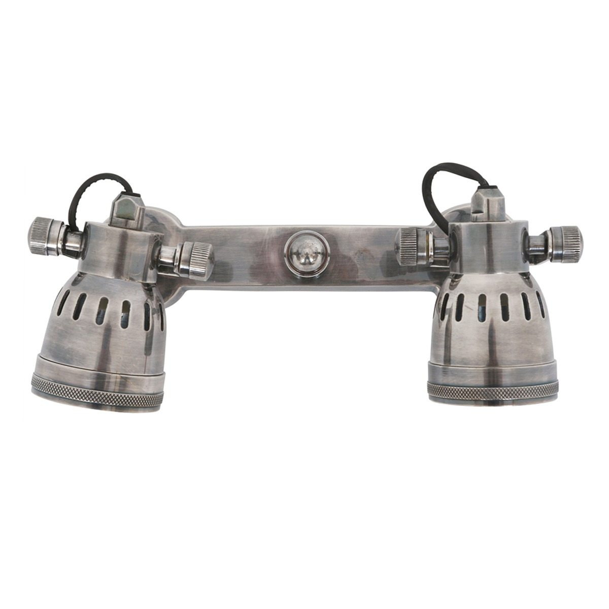 Opbouwspot Indigo Double Antiek Zilver