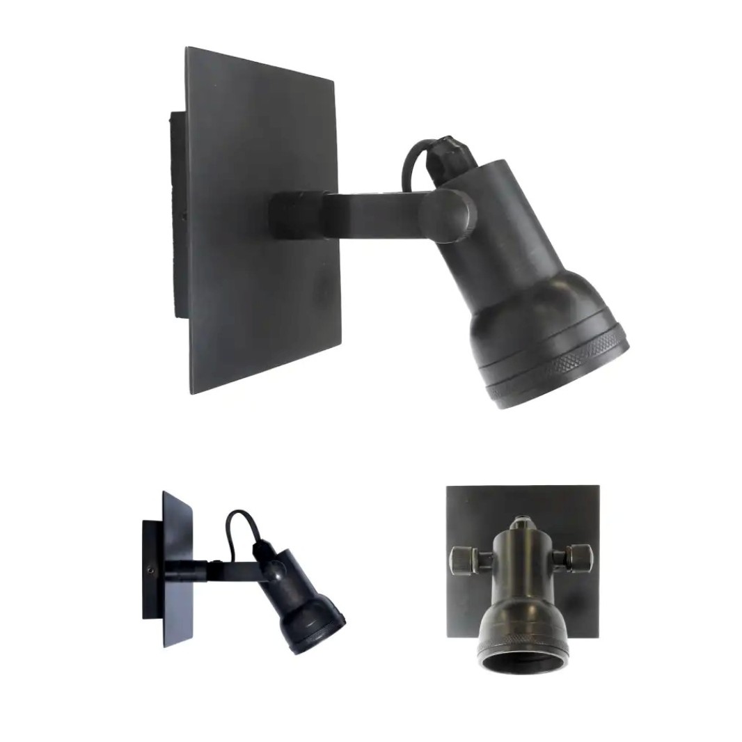 Opbouwspot Indigo Mini Antiek Gun Metal