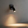 Opbouwspot Puck Antiek Zwart