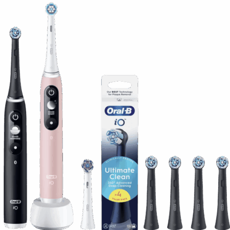 Oral-B iO Series 6N Duo Pack Zwart + Roze Value Pack