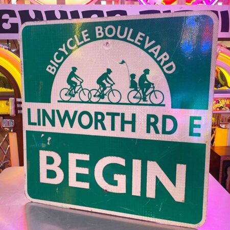 Origineel Amerikaans Bicycle Boulevard Verkeersbord - Linworth Rd E - 61 x 61 cm | The Dutch Pickers