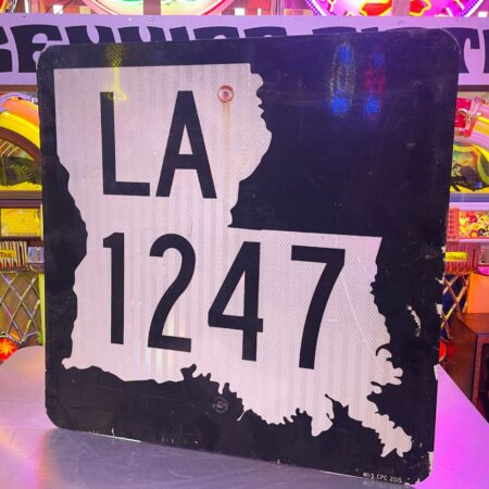 Origineel Amerikaans County Road Bord LA 1247 - 61 x 61 cm | The Dutch Pickers