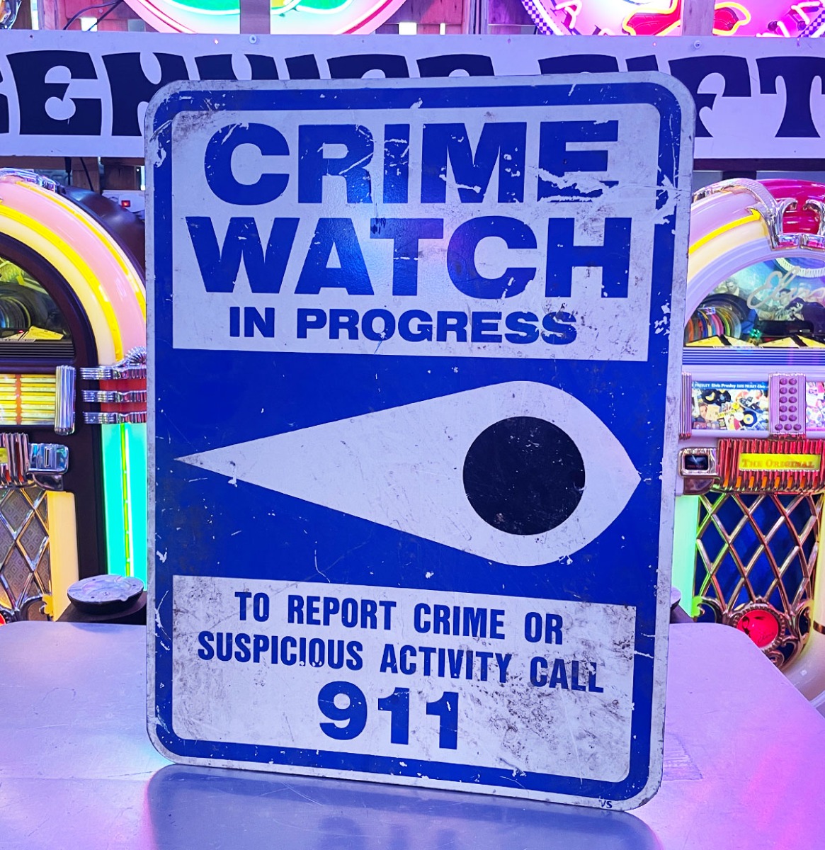 Origineel Crime Watch in Progress 911 Bord - USA 61 x 45