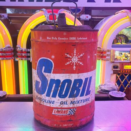 Origineel Vintage Snobil Gasoline-Oil Mixture Blik - USA | The Dutch Pickers