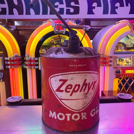 Origineel Vintage Zephyr Motor Olieblik - USA | The Dutch Pickers