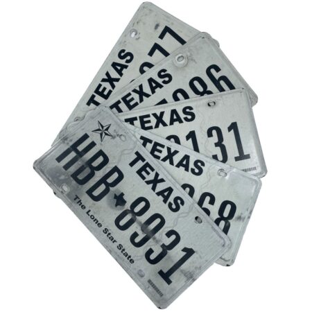 Originele Texas USA kentekenplaat - 1 WILLEKEURIG | The Dutch Pickers