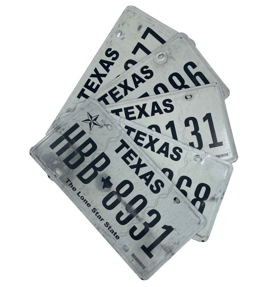 Originele Texas USA kentekenplaat - 1 WILLEKEURIG | The Dutch Pickers
