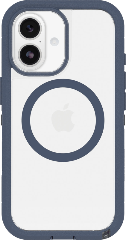 OtterBox Defender Pro XT iPhone 17 Back Cover met MagSafe Magneet Transparant Blauwe Rand