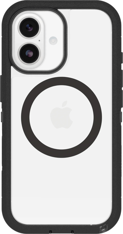 OtterBox Defender Pro XT iPhone 17 Back Cover met MagSafe Magneet Transparant Zwarte Rand