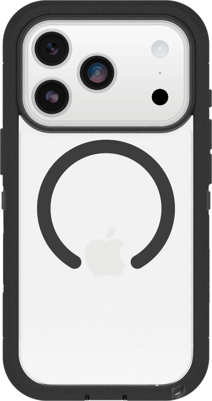 OtterBox Defender Pro XT iPhone 17 Pro Back Cover met MagSafe Magneet Transparant Zwart