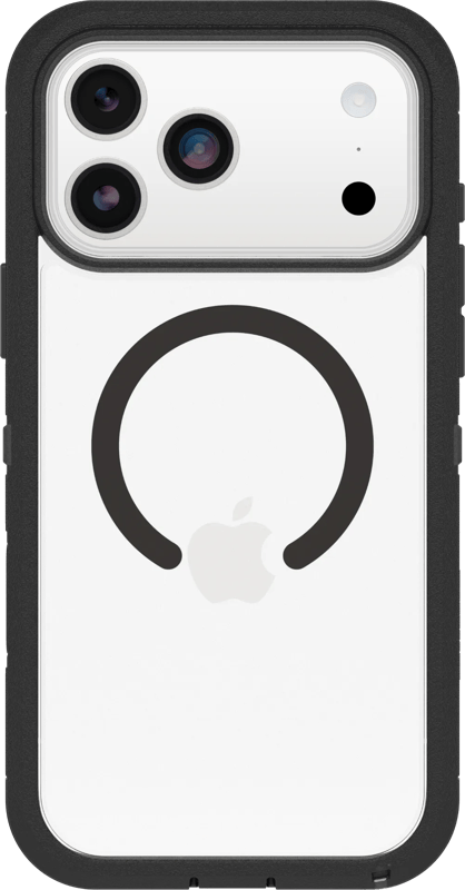 OtterBox Defender Pro XT iPhone 17 Pro Max Back Cover MagSafe Magneet Transparant Zwart
