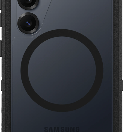 OtterBox Defender Samsung Galaxy S25 Back Cover met Magneet Transparant met Zwarte Rand