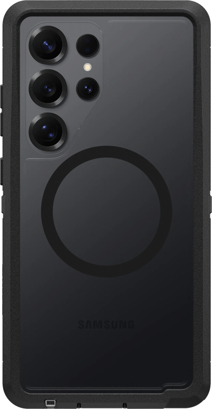 OtterBox Defender Samsung Galaxy S25 Ultra Back Cover met Magneet Transparant Zwarte Rand