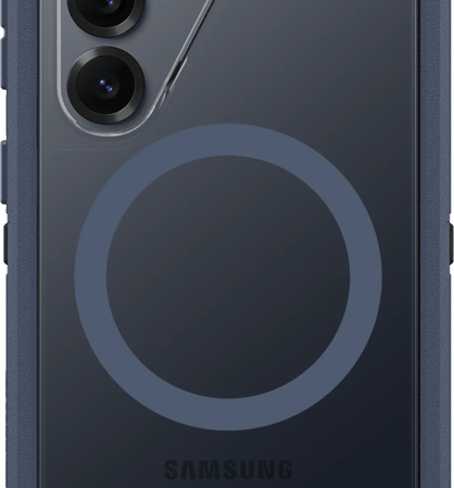 OtterBox Defender Samsung Galaxy S26 Back Cover met Magneet Transparant Blauwe Rand