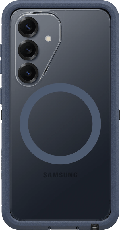 OtterBox Defender Samsung Galaxy S26 Back Cover met Magneet Transparant Blauwe Rand