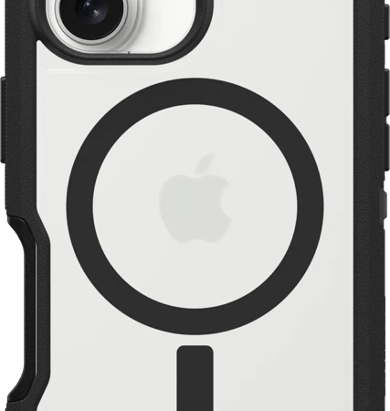 OtterBox Defender XT iPhone 16 Back Cover met MagSafe Magneet Transparant met Zwarte Rand