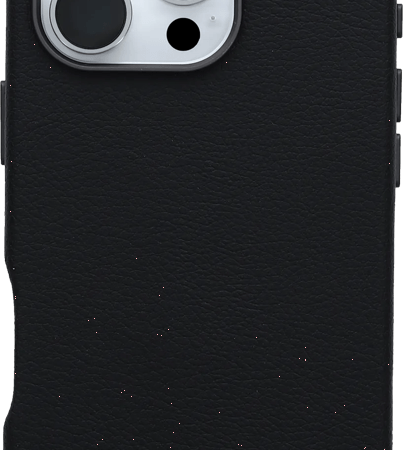 OtterBox Symmetry Apple iPhone 16 Back Cover met MagSafe Magneet Leer Zwart