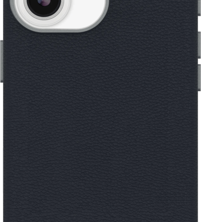 OtterBox Symmetry iPhone 17 Back Cover met MagSafe Magneet Leer Blauw
