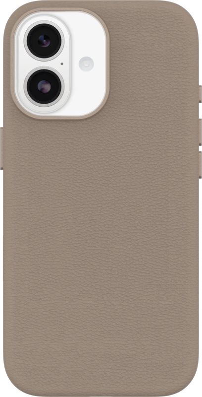 OtterBox Symmetry iPhone 17 Back Cover met MagSafe Magneet Leer Grijs