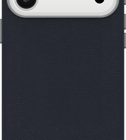 OtterBox Symmetry iPhone 17 Pro Max Back Cover met MagSafe Magneet Leer Blauw