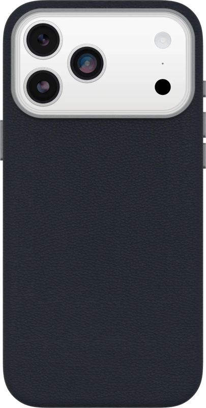 OtterBox Symmetry iPhone 17 Pro Max Back Cover met MagSafe Magneet Leer Blauw