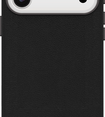 OtterBox Symmetry iPhone 17 Pro Max Back Cover met MagSafe Magneet Leer Zwart