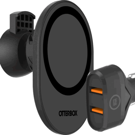 Otterbox Telefoonhouder Auto met MagSafe Magneet + BlueBuilt Autolader Quick Charge