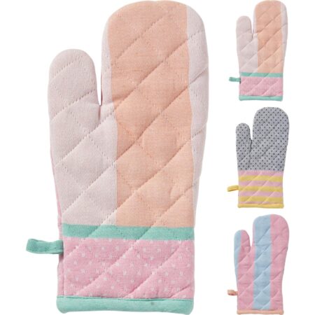 Ovenhandschoen 32x16cm pastel | Excellent Houseware