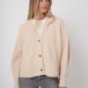 Oversized v-hals vest met functionele zakken