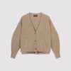 Oversized v-hals vest met functionele zakken