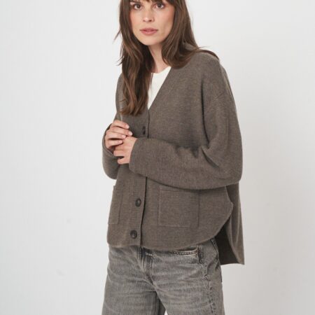 Oversized vest van extra fijne merinowol - comfort & klasse
