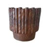 PTMD Bloempot Elza bruin 18x18x17cm | PTMD