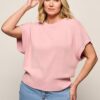 Pales Metallic Top Roze Maxi